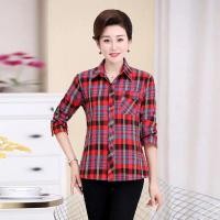 ราคา สินค้าพร้อมส่ง เสื้อเชิ้ตผู้หญิงลายสก๊อต แขนยาวแฟชั่น ระบายอากาศสบาย (21576127567)