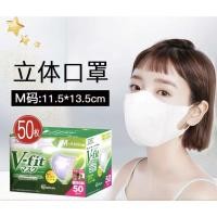 ราคา พร้อมส่ง IRIS OHYAMA V Fit Mask กล่อง50ชิ้น แมส Vfit m l หน้ากากอนามัยไอริสโอยามะ V Fit Mask ซีลแยก (17491645544)
