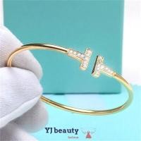 ราคา สร้อยข้อมือทองคำสีกุหลาบ18K แบบคู่ฝังเพชรรูปตัว T แบบยืดหยุ่นได้กำไลข้อมือคล่องตัวอารมณ์กำไลข้อมือแบบเปิด (21569309700)