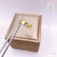ราคา แหวนเพชรเม็ดเดี่ยวแบบฝังหุ้ม แหวนเพชรคู่ แหวนเพชรใส่ได้ทั้งชายหญิง (20207868148)