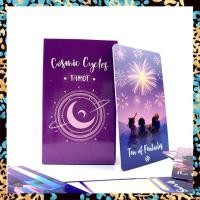 ราคา ไพ่ทาโรต์ Cosmic Cycles ขนาด10 3X6Cm 78แผ่นไพ่ทาโรต์ หนังสือคู่มืออิเล็กทรอนิกส์ การ์ดทำนายเวอร์ชั่นภาษาอังกฤษ ไพ่ยิปซี ไพ่ออราเคิล ไพ่ยิบซี ไพ่ทาโร่ ไพ่ดูดวง ไพ่ดูดวง Tarot Card (16514381154)