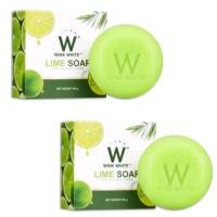 ราคา 2 ก้อน Wink White LIME SOAP 80 กรัม ก้อน สบู่มะนาว วิงค์ไวท์ (21402315739)