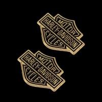 ราคา 2ชิ้น เซ็ต3D สติกเกอร์โลหะ Harley Davidson อะลูมินัมอัลลอยรอบ Decals (9349451295)