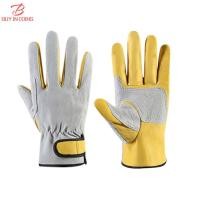 ราคา BC Wear Resistant Cowhide Work Gloves Leather Workers Work Welding Safety Protection For Garden Sports Motorcycle Driver Gloves (16709688625)