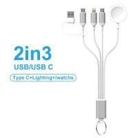 ราคา FONKEN สำหรับ iPhone 15 14 13 12 11 Pro Max ชาร์จ USB สายเคเบิลวันที่4 In 1เครื่องชาร์จแบตเตอรี่ไร้สายแม่เหล็กสำหรับ A Pple Watch 8อัลตร้า7 6 SE 5 4 3 (21262822614)