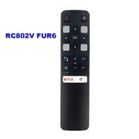 ราคา Original RC802V FUR6 Google Assistant Voice Remote Control For TCL TV 40S6800 49S6500 55EP680 Replace RC802V FMR1 65P8S 55P8S (9136861749)