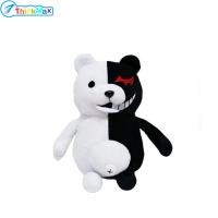 ราคา 25เซนติเมตร Danganronpa ของเล่นตุ๊กตาหมีซูเปอร์ Danganronpa โมโนคุมะสีดำของเล่นกำมะหยี่ของขวัญหมีขาว (21416977162)