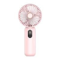 ราคา Small fan mini fan portable fan fourth gear USB cooling artifact digital display fan (21572490890)