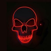 ราคา Hittime 1ชิ้นหน้ากาก LED หัวกะโหลกหน้ากากแฟนซีหน้ากากสะท้อนแสงเรืองแสงในที่มืดมาสคาร่า Topeng Horor เรืองแสงหน้ากากฮาโลวีนปาร์ตี้หน้ากาก (20046597278)
