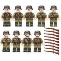 ราคา 8Pcs Legoing Minifiguresรุ่นสำหรับทหารเยอรมันชุดทหารตำรวจพิเศษเด็กบล็อคก่อสร้างของเล่น (16571950235)