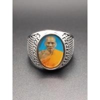 ราคา แหวนหลวงพ่อพัฒน์ เป็นเนื้อสแตนเลสยิงเลเซอร์แท้ 100 มีสีทองกับสีเงิน (21253273001)
