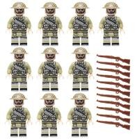 ราคา 8Pcs Legoing Minifiguresรุ่นสำหรับทหารเยอรมันชุดทหารตำรวจพิเศษเด็กบล็อคก่อสร้างของเล่น (16571950236)