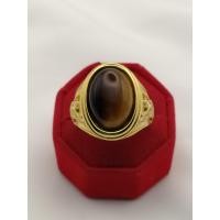 ราคา แหวนพลอยสแตนเลสยิงเลเซอร์ข้างครุฑ มีพลอยให้เลือก 4 สี (21130508146)