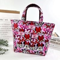 ราคา กระเป๋าผู้หญิง กระเป๋าผ้าเคลือบทรงมน กว้าง 14 สูง10 หนา 4 ใส่ A4 ได้ ถุงช้อปปิ้ง กระเป๋าถือผู้หญิง กระเป๋าถือ (7638419718)