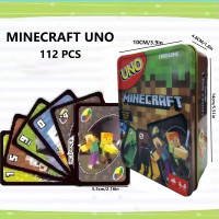 ราคา UNO Minecraft Metal Box การ์ดหนาเหมาะสำหรับ 2 10 คน จากวิดีโอเกมยอดนิยมอย่าง Minecraft (21428799751)