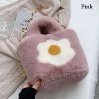 ราคา 5210A สำหรับผู้หญิง นุ่มฟูนุ่ม ไข่ดาวทอด ขนเฟอร์เทียม กระเป๋าสะพายไหล่แบบสั้น กระเป๋าถือแบบถือ ครอสบอดี้ กระเป๋าแมสเซนเจอร์ (16560088153)