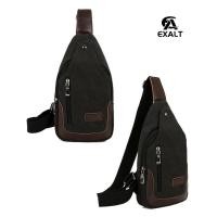ราคา กระเป๋าคาดอก F161 กระเป๋าผู้ชาย กระเป๋าสะพายข้าง ผ้าแคนวาส แฟชั่น Fashion bag คุณภาพดี (21432212201)