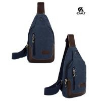 ราคา กระเป๋าคาดอก F161 กระเป๋าผู้ชาย กระเป๋าสะพายข้าง ผ้าแคนวาส แฟชั่น Fashion bag คุณภาพดี (21432212202)