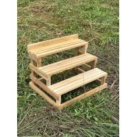 ราคา ชั้นวางของ ชั้นวางไม้สัก ชั้นระแนงไม้ สามชั้นขั้นบันไดงานไม้สักแท้100 (20452747350)