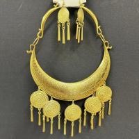 ราคา เครื่องประดับแบบไทย ๆ สร้อยคอแฟชั่นเก่า สร้อยอีสานชุดล้านนาไทสร้อยเงินต่างหูสีเงินดำ เหมาะสำหรับงานเลี้ยงสังสรรค์ (21431546335)