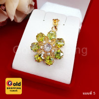 ราคา จี้ทองฝังพลอยรูปดอกไม้ ทับทิม โกเมน แซฟไฟร์ บุษราคัม เขียวส่อง เสริมดวงชะตา ความรัก ใส่อาบน้ำได้ (15616816101)