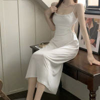 ราคา SODSAI พร้อมส่ง เดรสยาว เชือกผูกด้านหลัง ผ้าลื่นมัน สุดเซ๊กซี่ โชว์หลัง (21361729967)