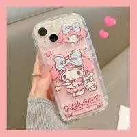 ราคา My Melody Kuromi Cinnamoroll Cartoon Phone Case for iPhone 11 12 13 14 Pro Max 6 6S 7 8 Plus SE 2020 X XS XR Cute Bread Cover (19175570906)