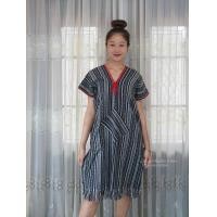 ราคา ชุดเดรสคอกระเหรี่ยง ผ่าข้าง ผ้านากา ชุดผ้าทอ ชุดชาวเขา (16684793279)