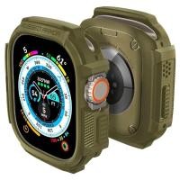 ราคา Spigen เคสสำหรับ Apple Watch ซิลิโคนคาร์บอนไฟเบอร์44มม Ultra2พิเศษ49มม 45มม 41มม ฝาครอบป้องกัน TPU แบบด้านสำหรับ IWatch Series 9 8 7 6 5 4 3 2 1 (21193407496)