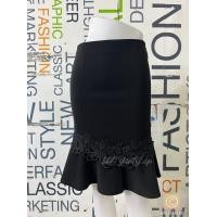 ราคา กระโปรงทำงานระบายหางปลาลูกไม้ S M L XL 2XL 3XL (16425468840)