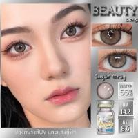 ราคา คอนแทคเลนส์ รุ่น Sugar สี Gray Brown ยี่ห้อ Beautylens ค่าสายตาปกติ 7 00 (21523696364)