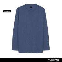 ราคา Yuedpao ยอดขาย No 1 รับประกันไม่ย้วย 2 ปี เสื้อยืดเปล่า เสื้อยืดสีพื้น เสื้อยืดแขนยาว สีฟ้าคราม (18685649081)