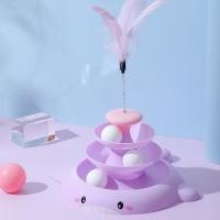ราคา Boqi Factory รางบอล 3ชั้น ของเล่นแมว รางบอลสำหรับแมว 8286 (21317876039)