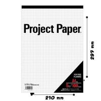 ราคา สมุดรายงาน กระดาษรายงาน กระดาษเส้นกริด Project Paper ขนาด A4 และ A5 (17461399184)