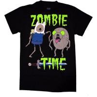 ราคา 100 cotton เสื้อยืดผู้ชาย Adventure Time With Finn And Jake Zombie Time Officially Licensed Adult T Shirt men เสื้ S 5XL (21678307497)