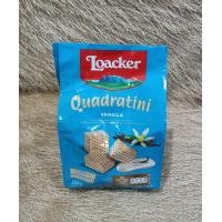 ราคา Loacker Quadratini ล็อคเกอร์ ควอดราตินี เวเฟอร์สอดไส้ครีม วานิลลา 250 กรัม (21662783870)