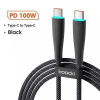 ราคา Toocki 100W USB C ถึง USB C สาย PD USB Type C To Type C To Type C สายชาร์จข้อมูลที่ชาร์จความเร็วสูงสำหรับ Macbook Xiaomi Samsung Huawei (20610779388)