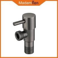 ราคา มาดามก๊อก วาล์วฝักบัว วาล์วน้ำหัวขีดสีดำ วาล์วก๊อกน้ำ วาล์วชักโครกสีดำ MA D 501 9SB (18987062658)