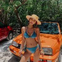 ราคา AM888 เซต2ชิ้น พร้อมส่ง ชุดบิกินี่ ทูพีช สายฝอ แบบผูกด้านข้าง (19626281758)