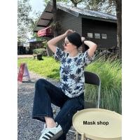 ราคา เสื้อยืดคอกลมแขนสั้น พิมพ์ลายต้นมะพร้าว ต้นมะพร้าว เหมาะกับช่วงซัมเมอร์นี้ ผ้านุ่มใส่สะบาย (21499719740)