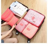 ราคา กระเป๋าจัดระเบียบ ใส่เสื้อผ้า Set 6 ชิ้น กระเป๋าจัดระเบียบเดินทาง (19943772524)