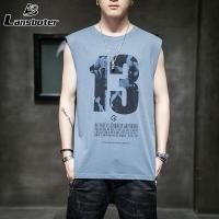 ราคา Lansboter เสื้อกล้ามของผู้ชายเสื้อยืดแขนกุดสำหรับใส่ออกกำลังกายเล่นฟิตเนสเล่นเพาะกายผ้าแห้งเร็วตาข่าย (8291129569)