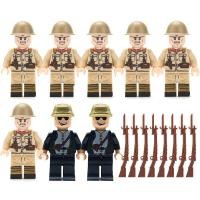 ราคา 8Pcs Legoing Minifiguresรุ่นสำหรับทหารเยอรมันชุดทหารตำรวจพิเศษเด็กบล็อคก่อสร้างของเล่น (16571950234)