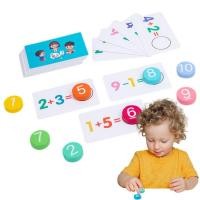 ราคา Toddler Math Flash Cards Flash Cards Math Games Preschool Learning Educational Toys Addition Subtraction Math Cards with Building Blocks grand (20699678124)