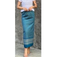 ราคา ผ้าถุงมัดเอวลายขอ ผ้าฝ้ายพิมพ์ลาย (21394515220)