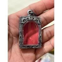 ราคา ตลับเงินเก่าใส่พระสมเด็จพิมพ์มาตรฐาน ขนาดตลับ 2 9x4 2cm (16394070655)