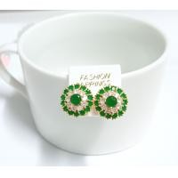 ราคา ต่างหูพลอยใหญ่ๆ แบบแป้นเสียบ ต่างหูหุ้มทองพลอยเน้นๆ ดอกใหญ่ E1 10 (21195986643)