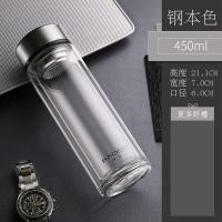 ราคา ขวดแก้วชงชา แก้ว 2 ชั้น borosilicate แยกชาถ้วยกรองชาแก้ว ขนาด 450 ml ถ้วยกรองชา ตัวกรองชาสแตนเลสอย่างดี (21334888332)