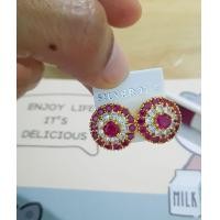 ราคา ต่างหูพลอยใหญ่ๆ ต่างหูพลอยแบบทับสวยๆ ต่างหูหุ้มทองพลอยเน้นๆ E1 08 (20603186169)