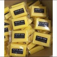 ราคา แพ็ก10ก้อน ไม่มีกล่องสบู่หัวเชื้อ AHA mimi white 70 กรัม (21083702544)